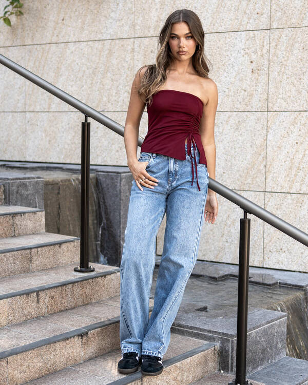 DESU Rocker Straight Leg Jeans for Womens