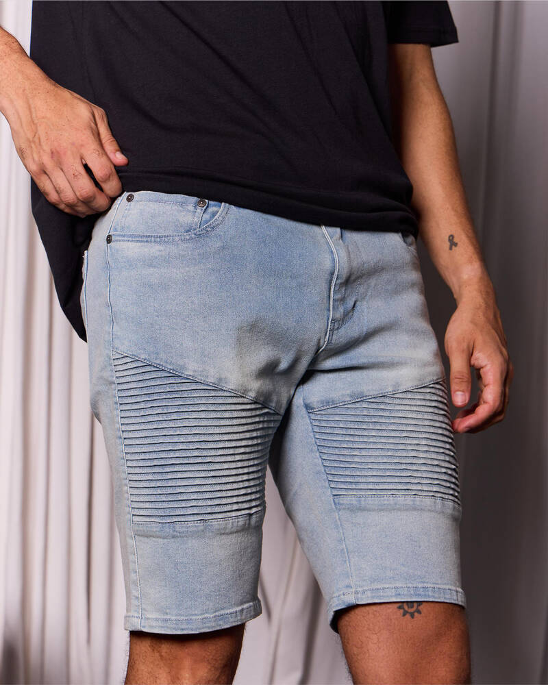 Lucid Rome Denim Walk Shorts for Mens