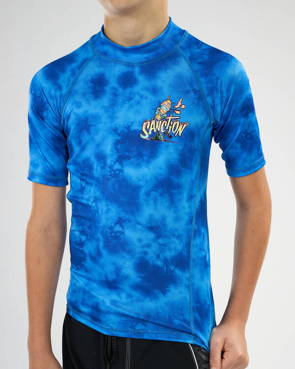 Sanction Boys' Brain Freeze Short Sleeve Rash Vest for Mens