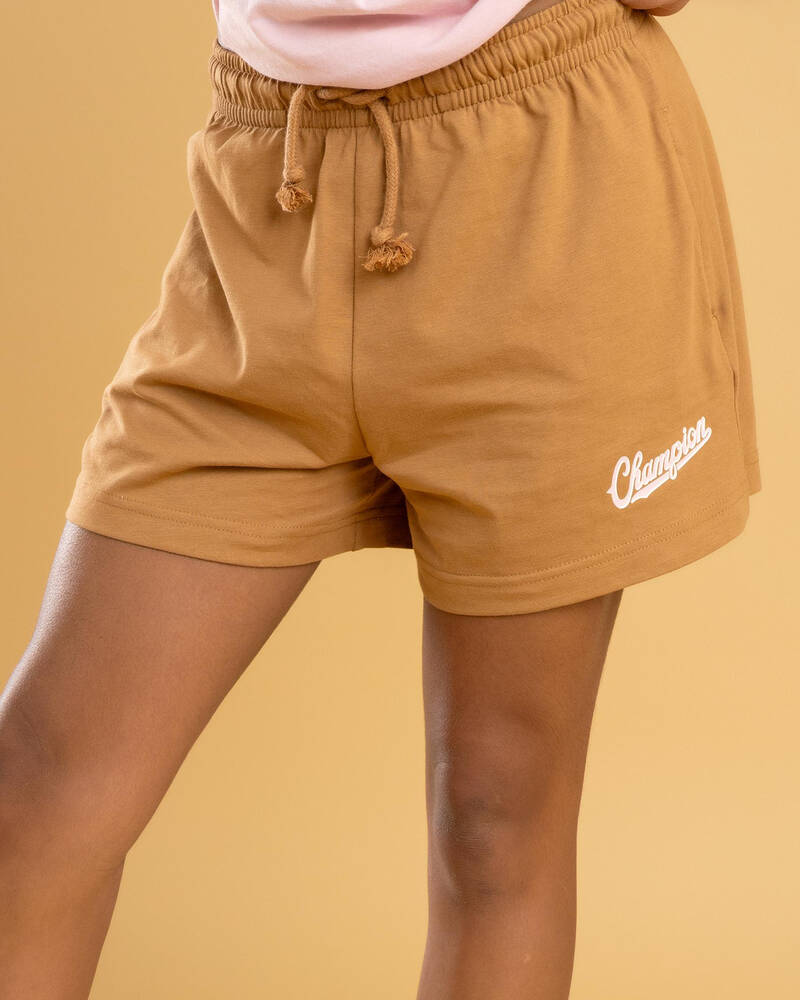 Champion Girls' Graphic Jersey Shorts for Womens