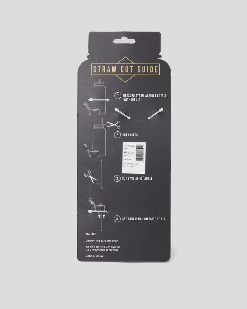 Miscellaneous Insulated Water Bottle Flex Straw Cap for Mens