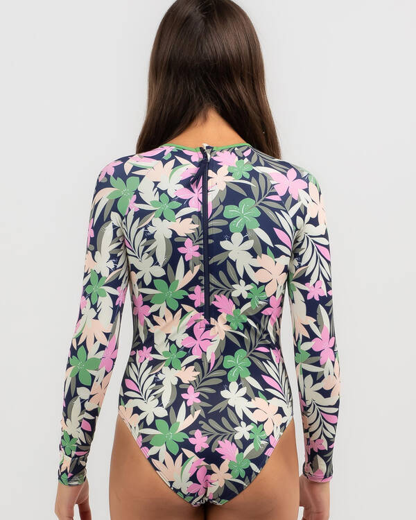 Roxy Girls' Ilacabo Active Printed Long Sleeve Surfsuit for Womens