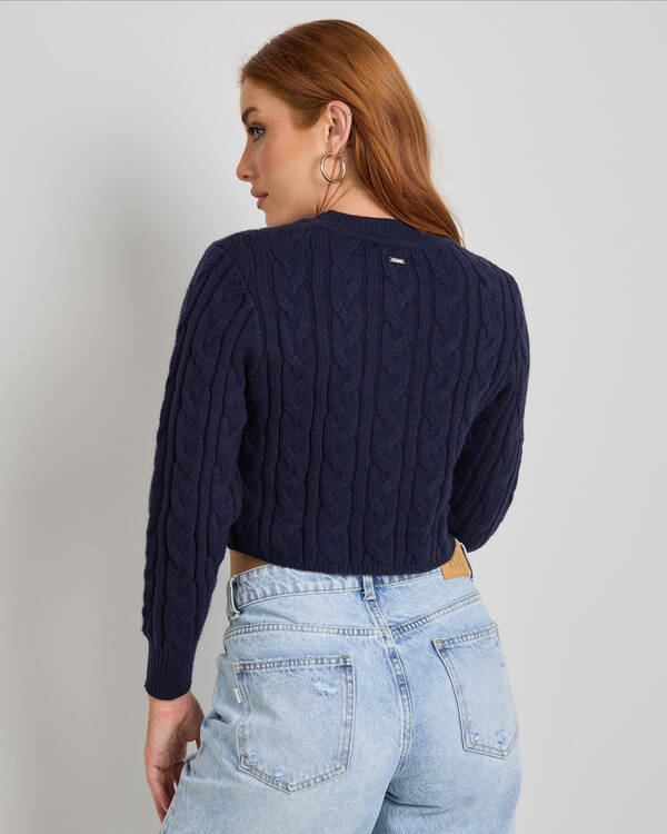 Ava And Ever Bookworm Cable Knit Jumper for Womens
