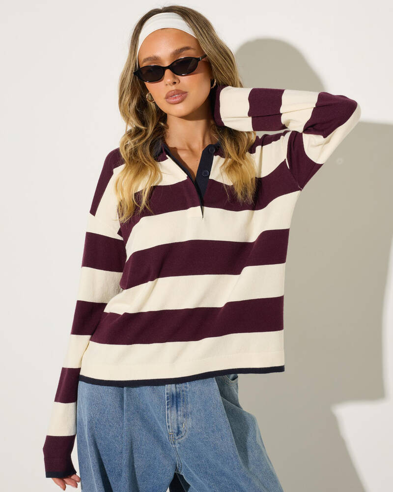 Ava And Ever Tashi Polo Knit Jumper for Womens