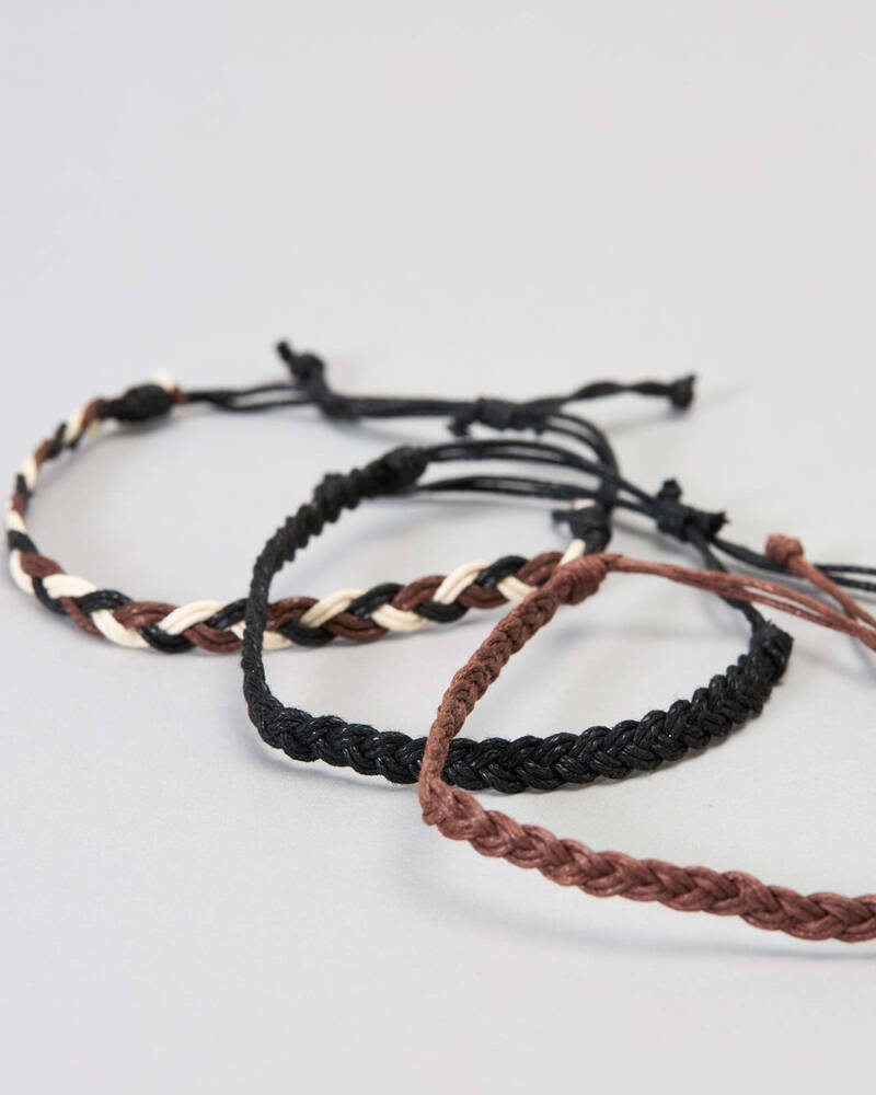 Classics 77 Pack Brn/blk/wht Bracelet for Mens