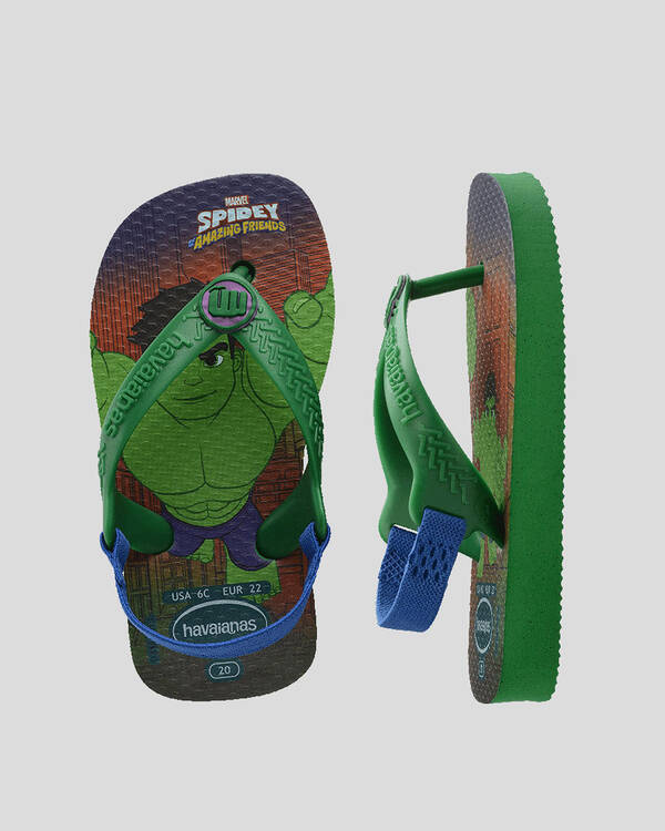 Havaianas Toddlers' Marvel Hulk Thongs for Unisex