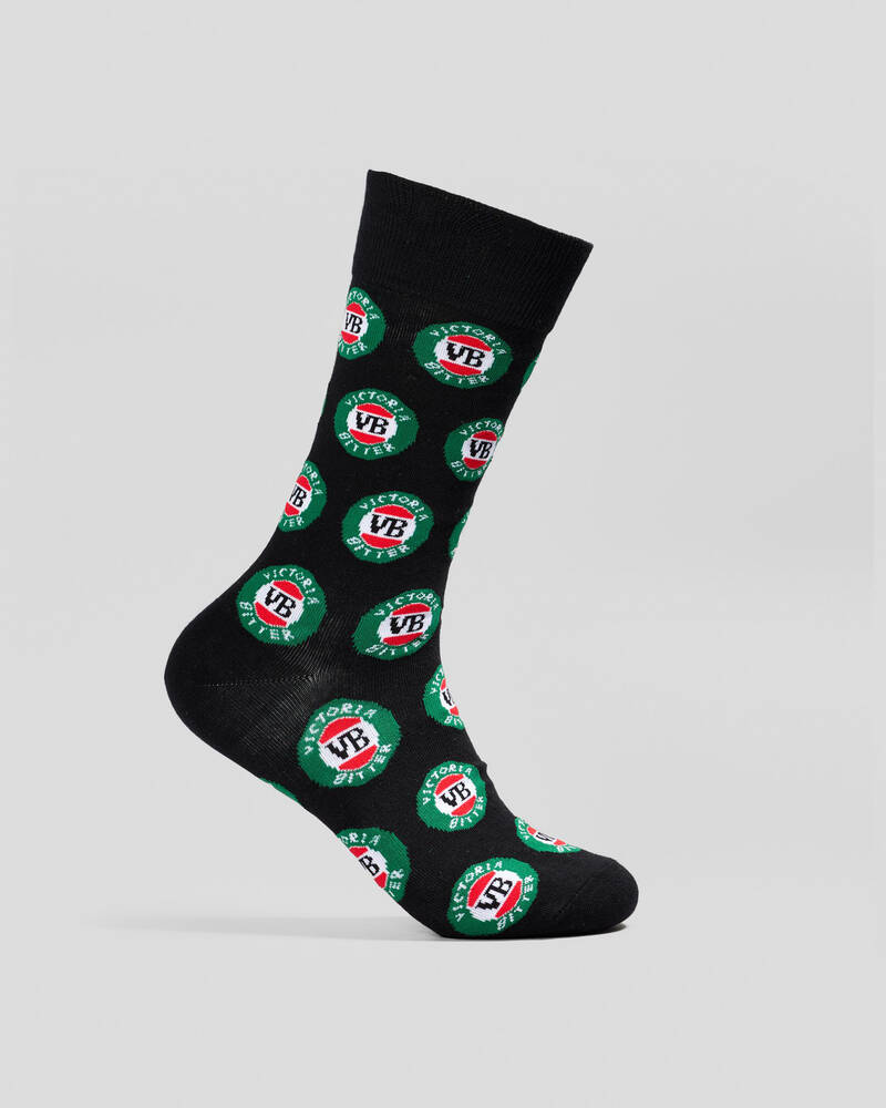 FOOT-IES Victoria Bitter Logos Organic Socks for Mens