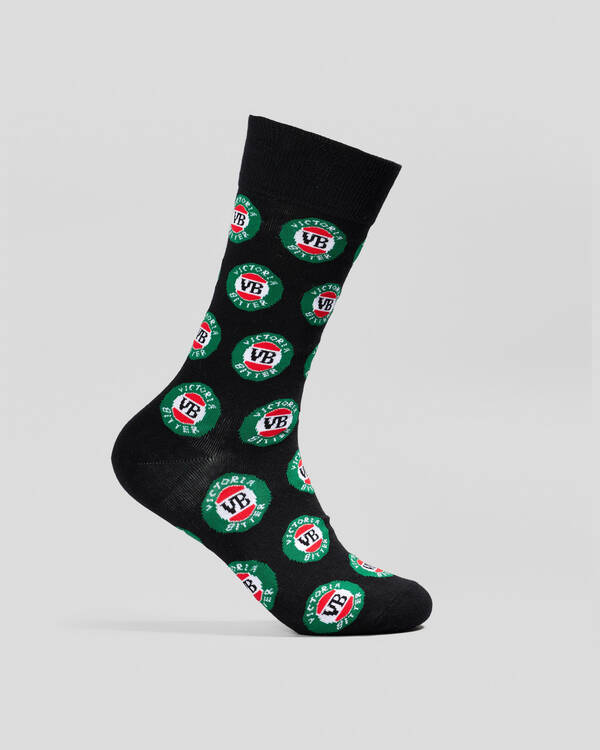 FOOT-IES Victoria Bitter Logos Organic Socks for Mens