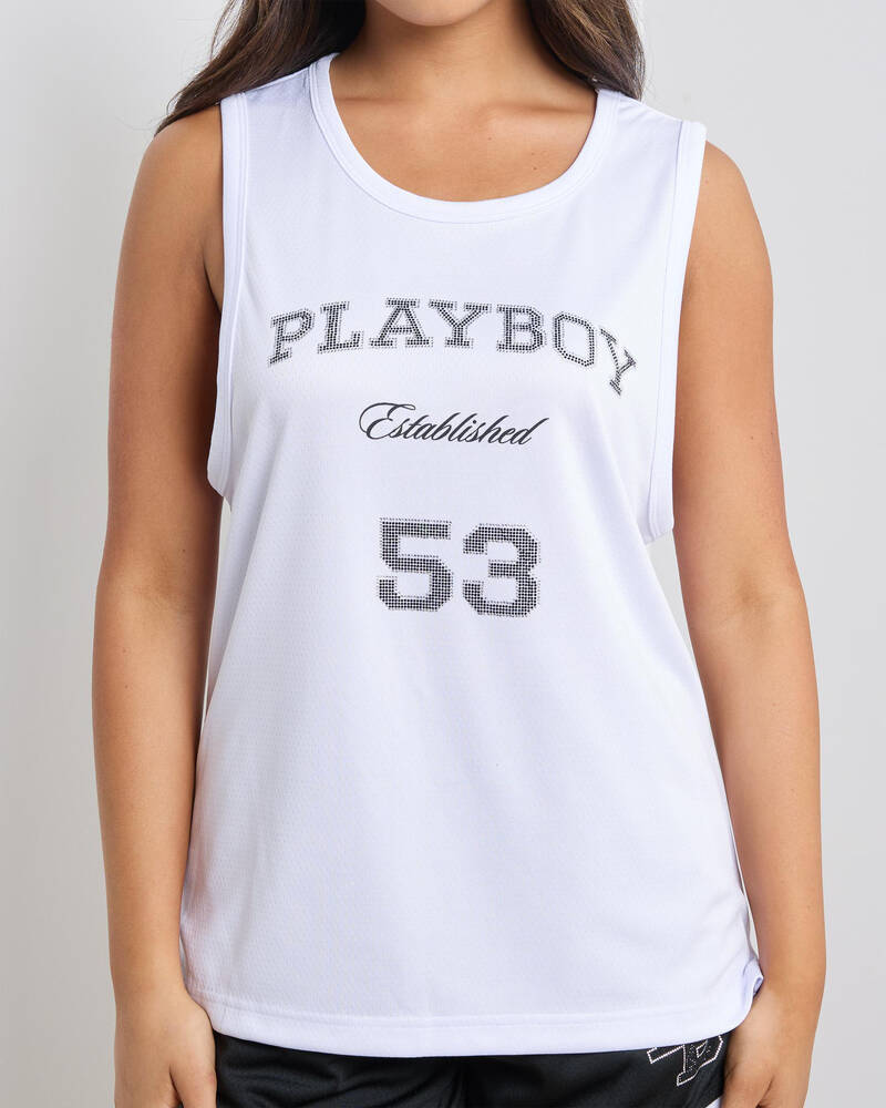 Playboy Playboy '53 Basketball Jersey Tank Top for Womens