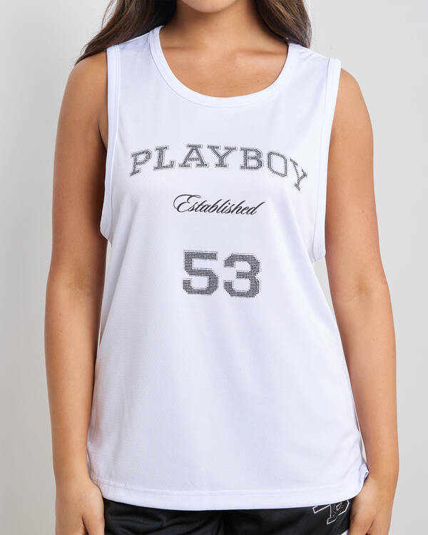 Playboy Playboy '53 Basketball Jersey Tank Top for Womens