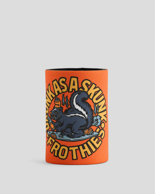 Frothies Drunk Skunk Stubby Cooler for Mens