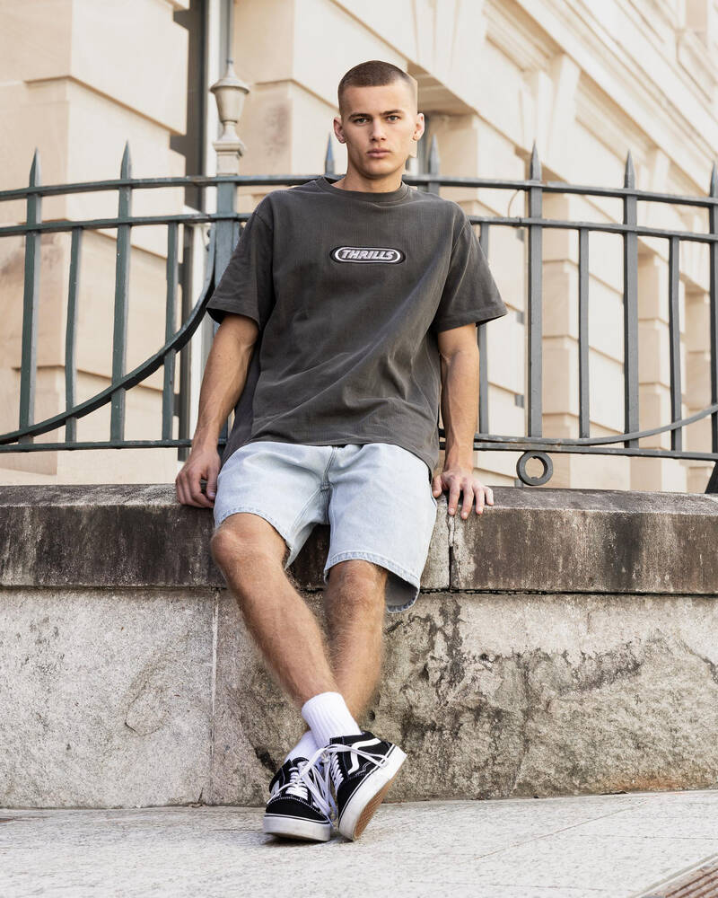 Thrills Built To Win Embro Merch Fit T-Shirt for Mens