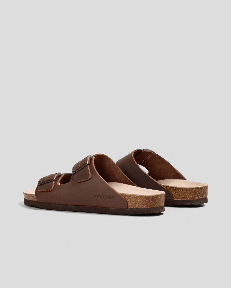 GENUINS Hawaii Oiled Leather Sandals for Mens