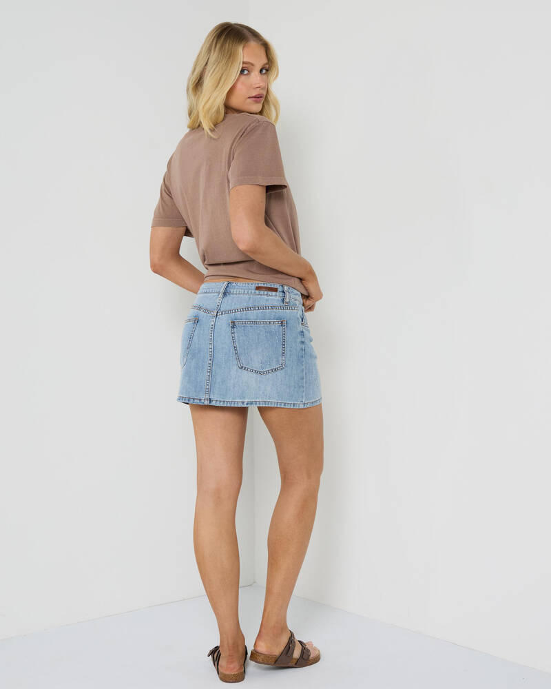 Billabong Frankie Denim Mini Skirt for Womens