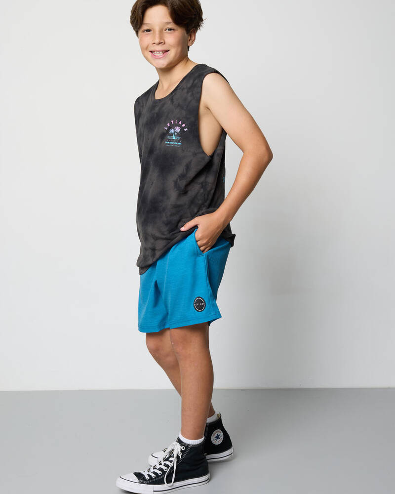 Skylark Boys' Solid Elastic Waist Shorts for Mens