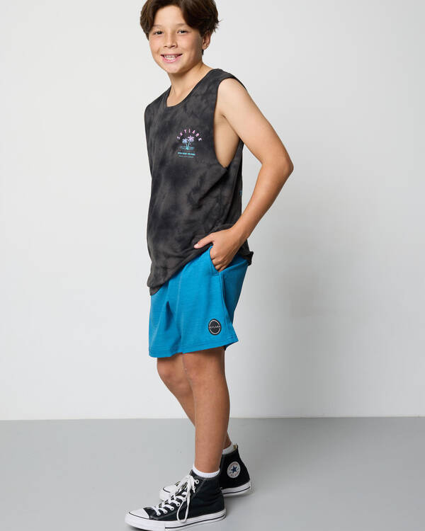 Skylark Boys' Solid Elastic Waist Shorts for Mens