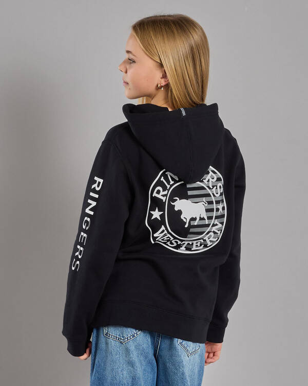 Ringers Western Girls' Jackaroo Flag Hoodie for Womens