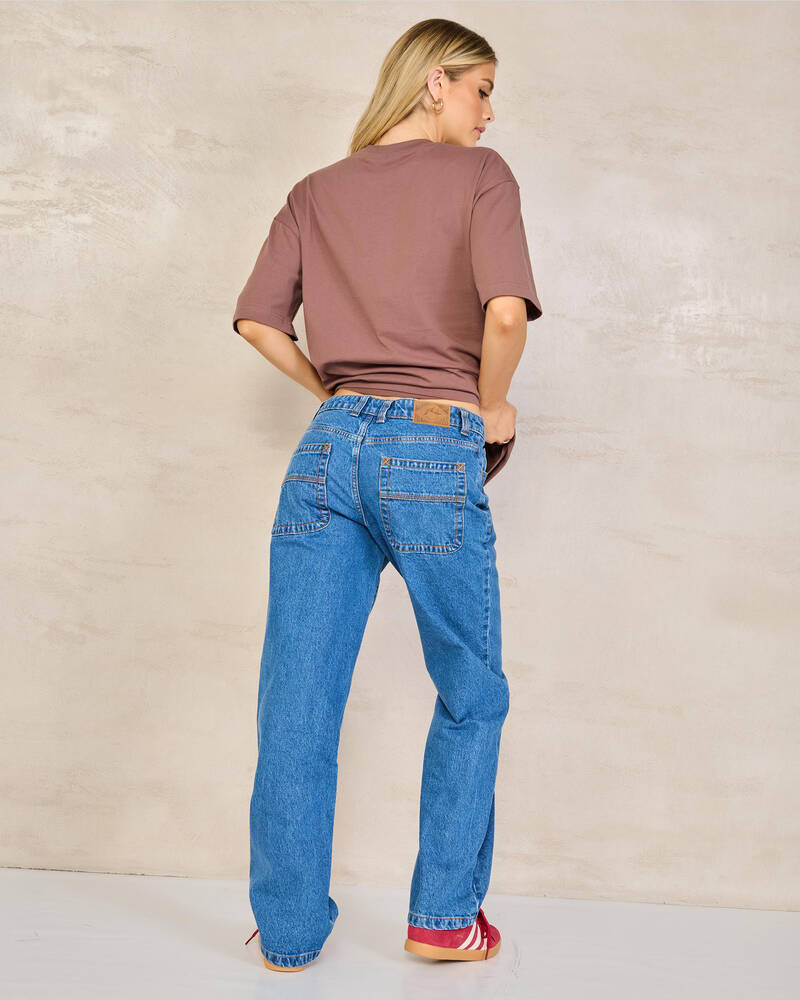 Rusty Suzy Straight Low Rise Jeans for Womens