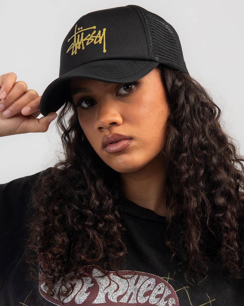 Stussy Graffiti Trucker Cap for Womens