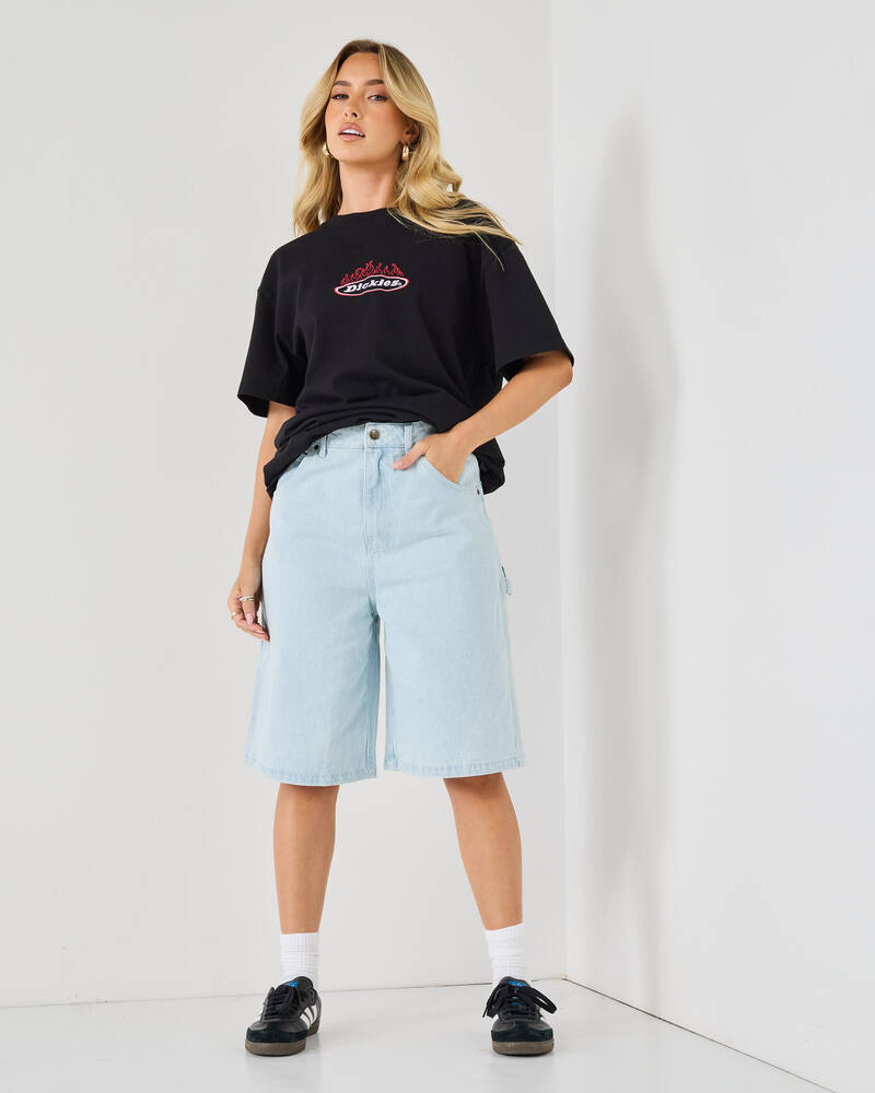 Dickies Light Denim Shorts for Womens