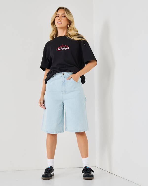 Dickies Light Denim Shorts for Womens