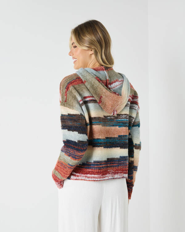 Mooloola Byron Hooded Knit Jumper for Womens
