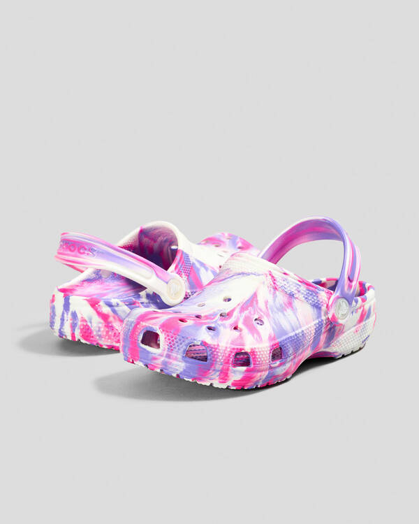 Crocs Kids' Marble Classic Clogs for Unisex