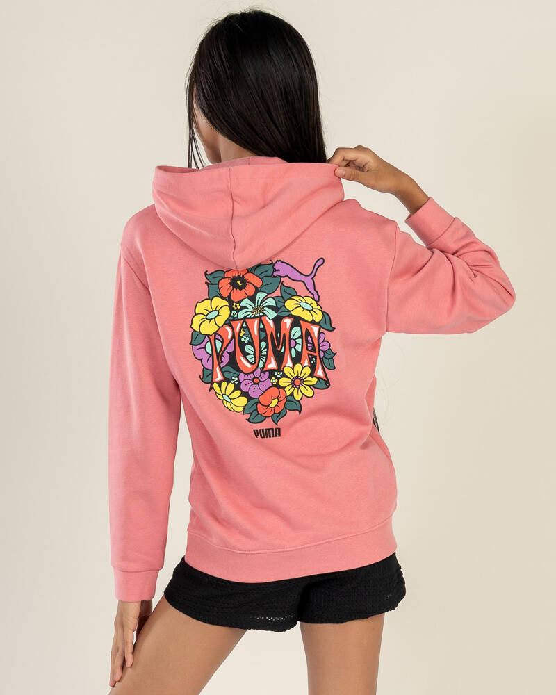 Puma Girls' MID90s Relaxed Graphic Hoodie for Womens