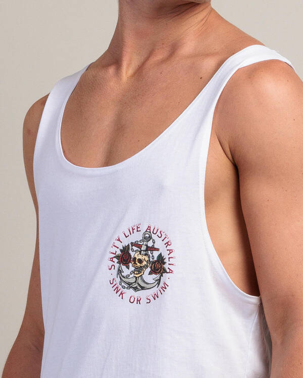 Salty Life Sink Or Swim Singlet for Mens