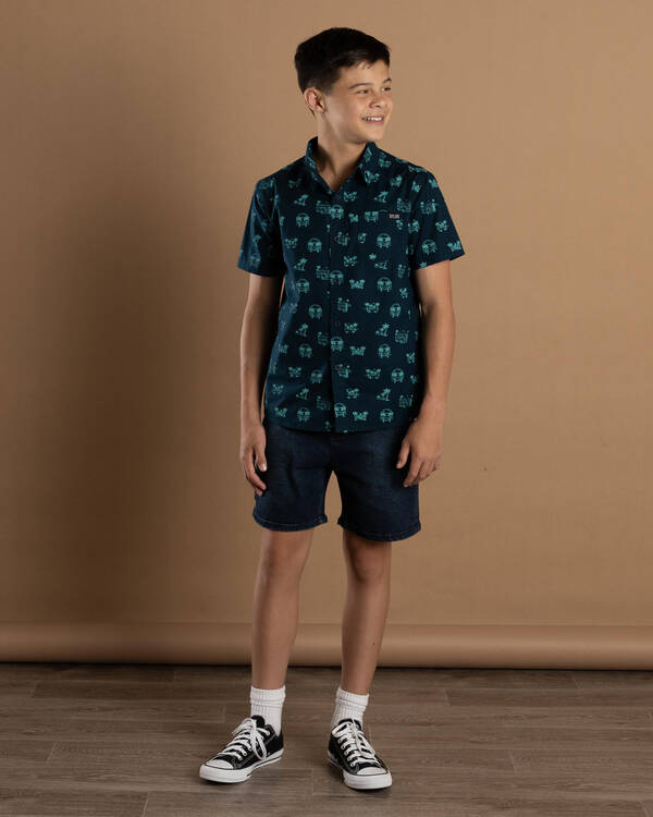 Skylark Boys' Helmsman Short Sleeve Shirt for Mens