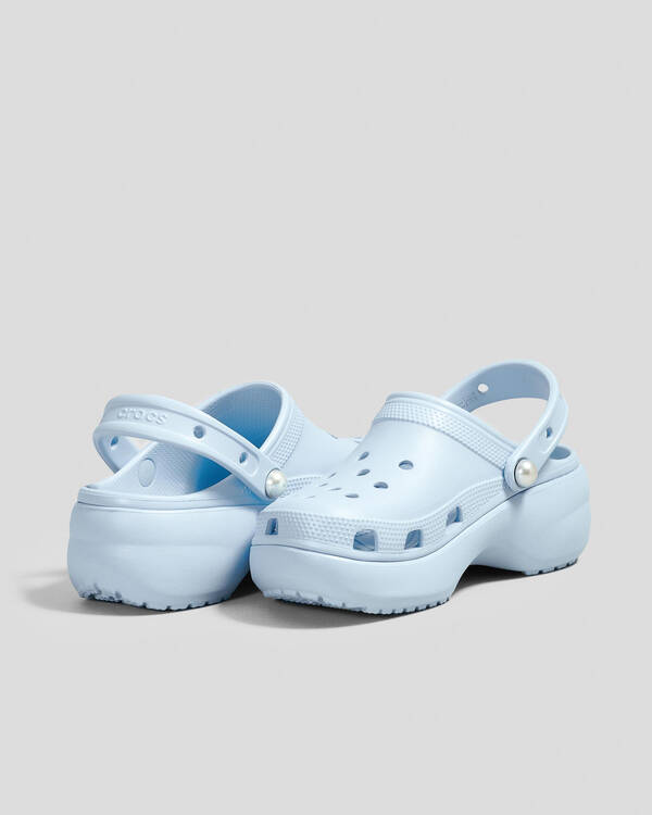 Crocs Classic Platform Pearl Clogs for Womens