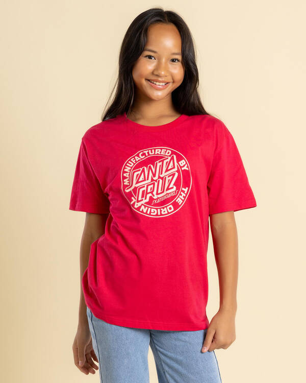 Santa Cruz Girls' MFG Dot Front T-Shirt for Womens