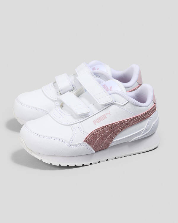 Puma Toddlers' ST Runner V4 SL Glitter V Shoes for Womens