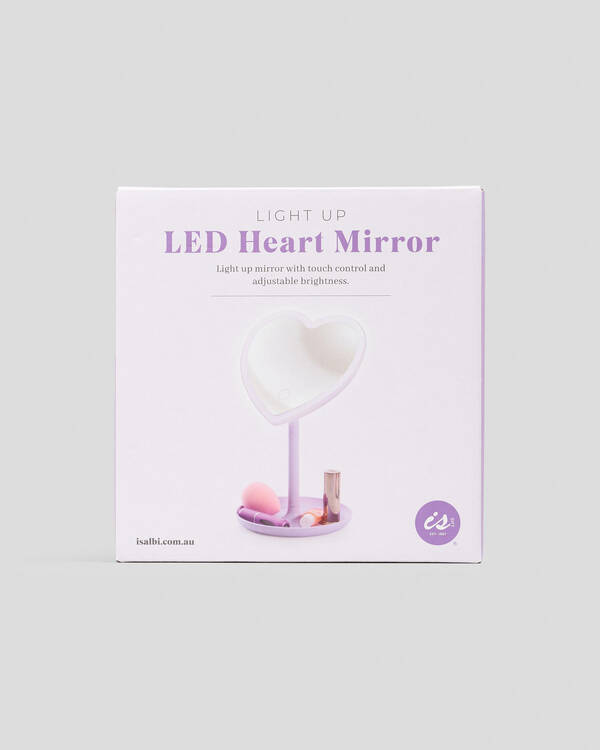 Get It Now Light Up LED Heart Mirror for Womens