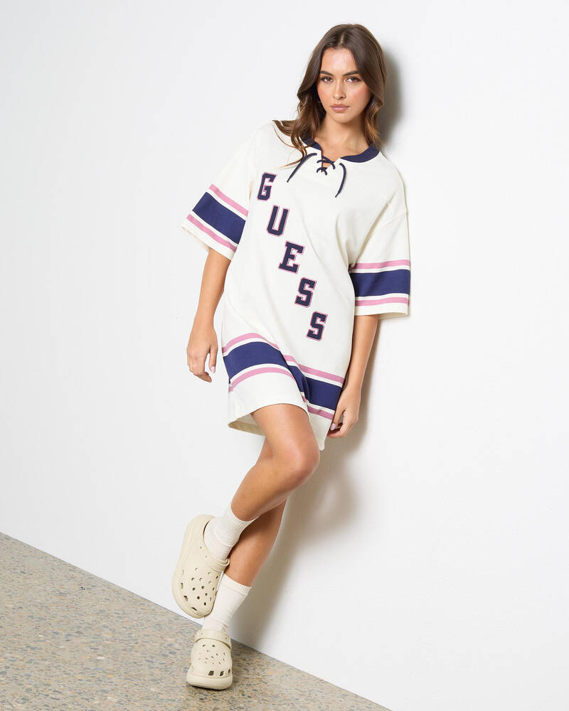 GUESS Hockey Jersey Dress for Womens