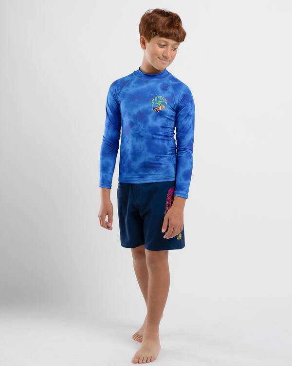 Sanction Boys' Shred Long Sleeve Rash Vest for Mens