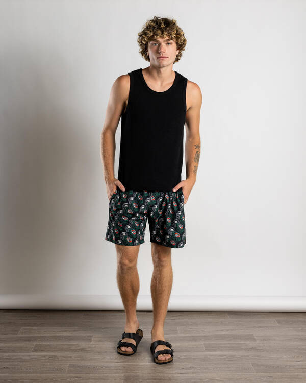 Victor Bravo's Greenade Forever Beach Shorts for Mens