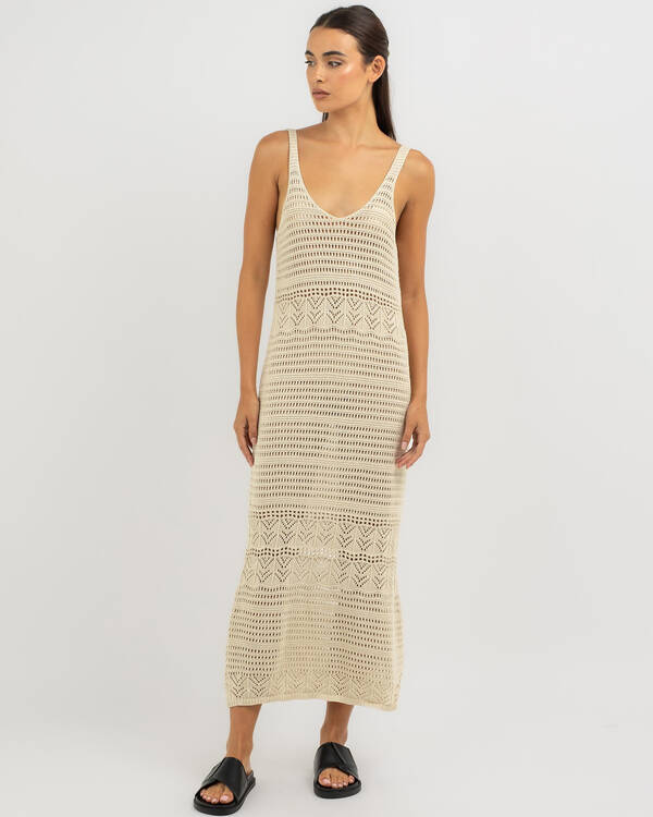 Rip Curl Sea Of Dreams Crochet Maxi Dress for Womens