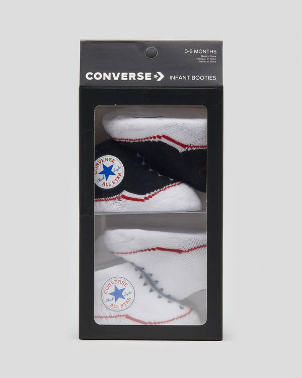 Converse Infant Chuck Taylor Booties 2 Pack for Unisex