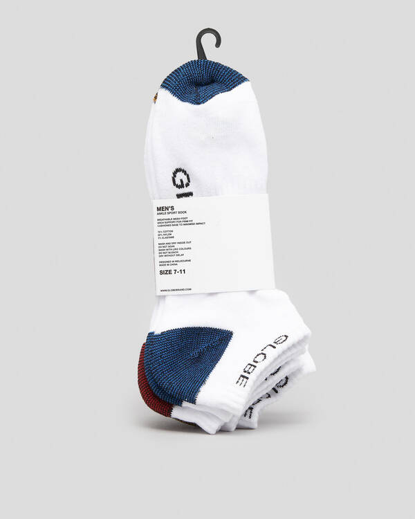 Globe Ingles Ankle Socks 5 Pack for Mens