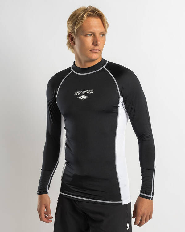 Rip Curl Fade Out Long Sleeve Rash Vest for Mens