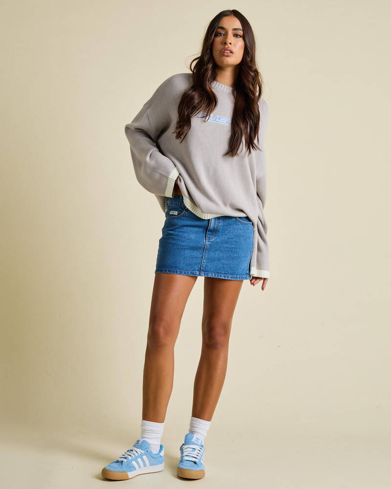 Rusty Mavericks Low Rise Denim Mini Skirt for Womens