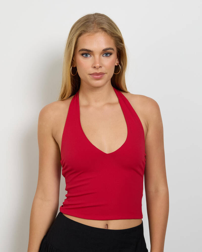 Ava And Ever Basic Halter Top for Womens