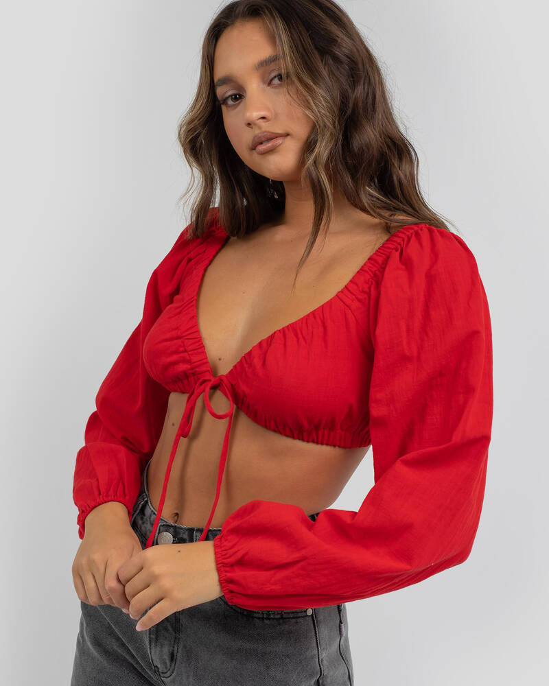 Ava And Ever Indigo Top for Womens