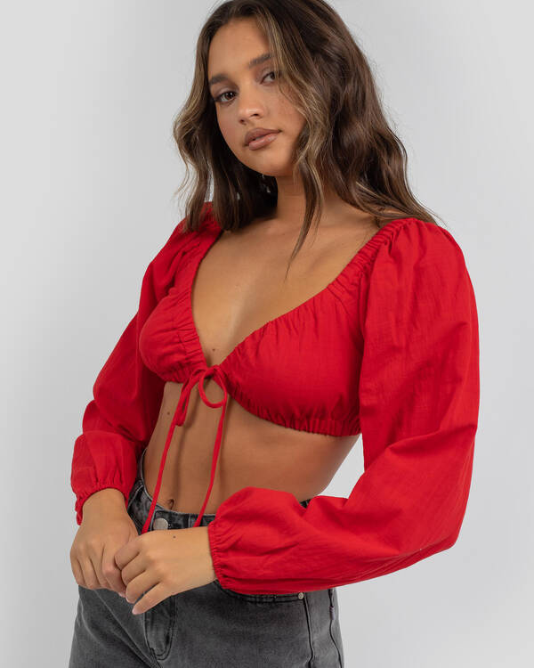 Ava And Ever Indigo Top for Womens