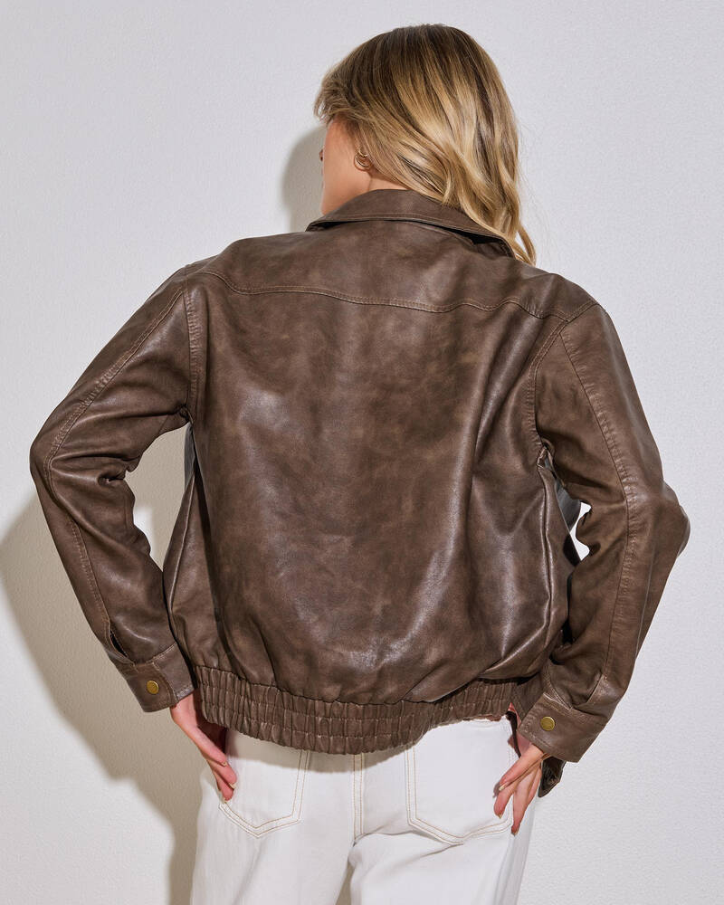 Ava And Ever Harley Faux Leather Jacket for Womens