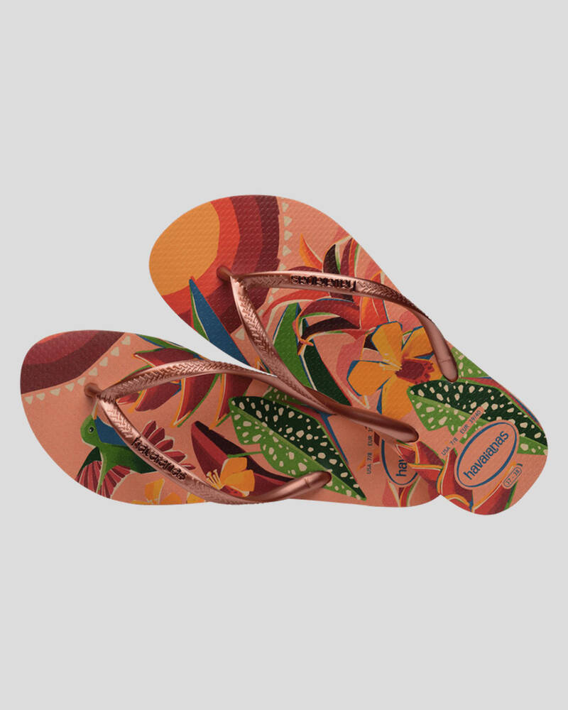 Havaianas Slim Tropical Thongs for Womens
