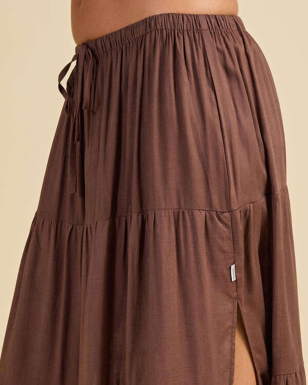 Rhythm Classic Tiered Maxi Skirt for Womens