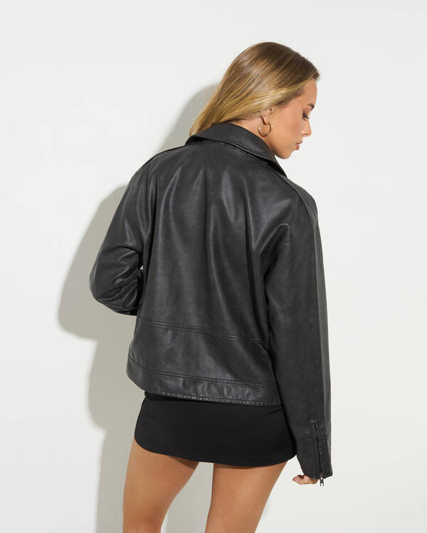 Ava And Ever Bowie Faux Leather Jacket for Womens