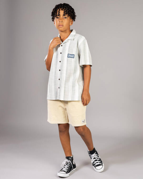 Rip Curl Boys' Mod Cali Stripe Short Sleeve Shirt for Mens